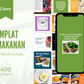 Bundle Pemakanan dengan 400 Templat Untuk Media Sosial