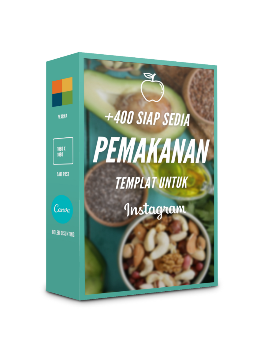 Bundle Pemakanan dengan 400 Templat Untuk Media Sosial